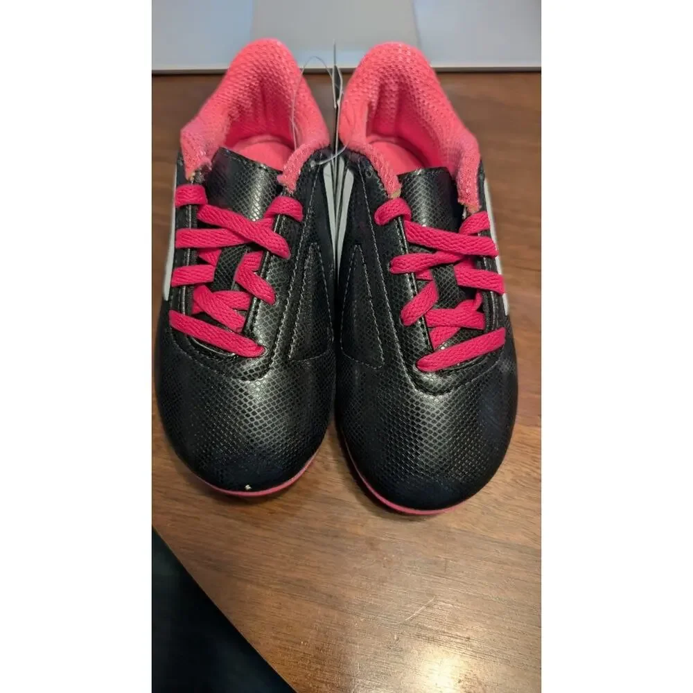 ADIDAS GIRLS Conquisto FG Soccer Cleats Size 11 NWT Black/Hot‎ Pink